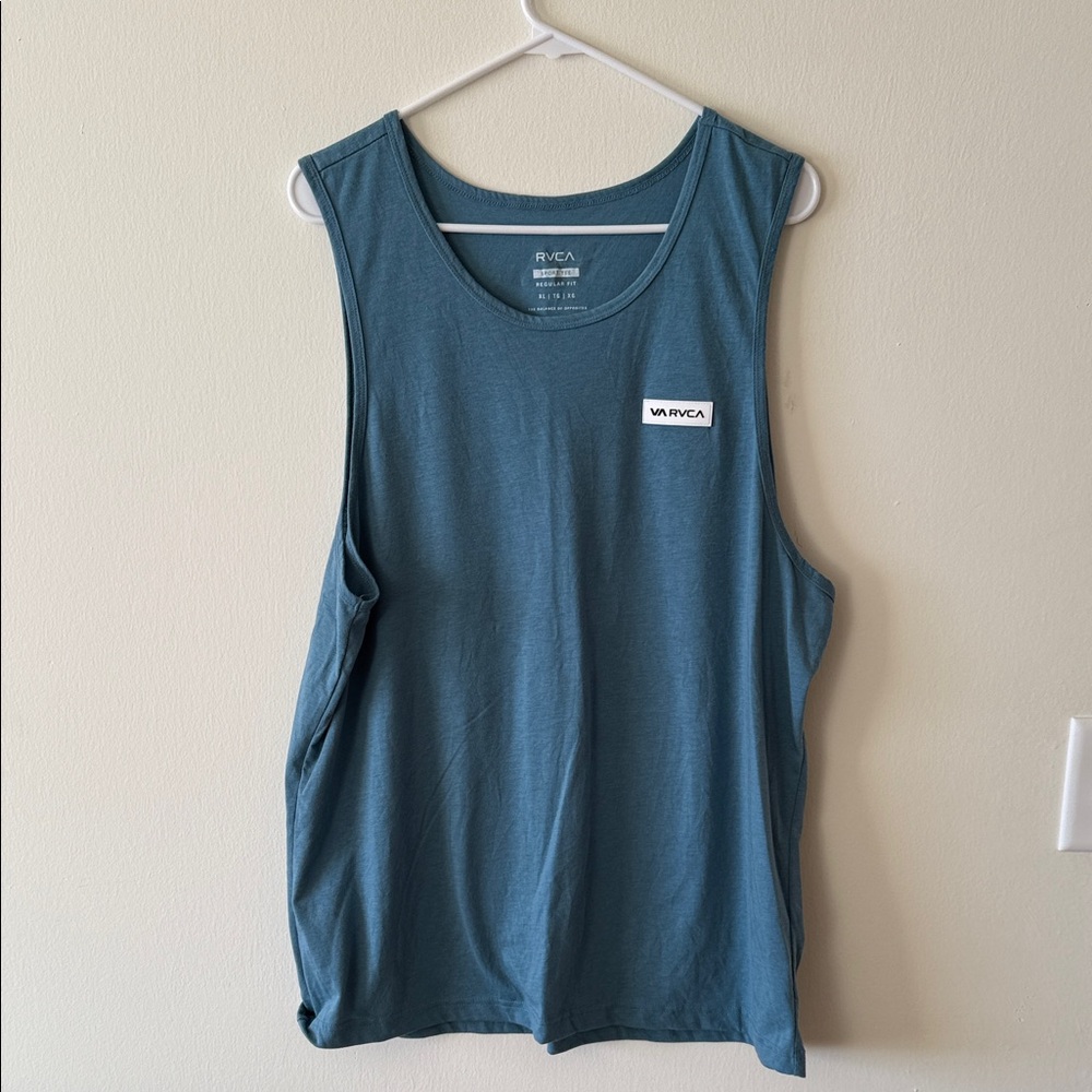 RVCA Teal Sleeveless Tank Top